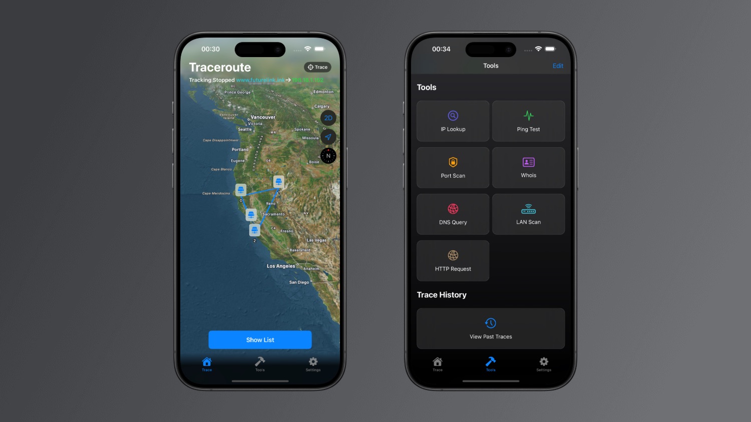 TracerouteX Screenshot